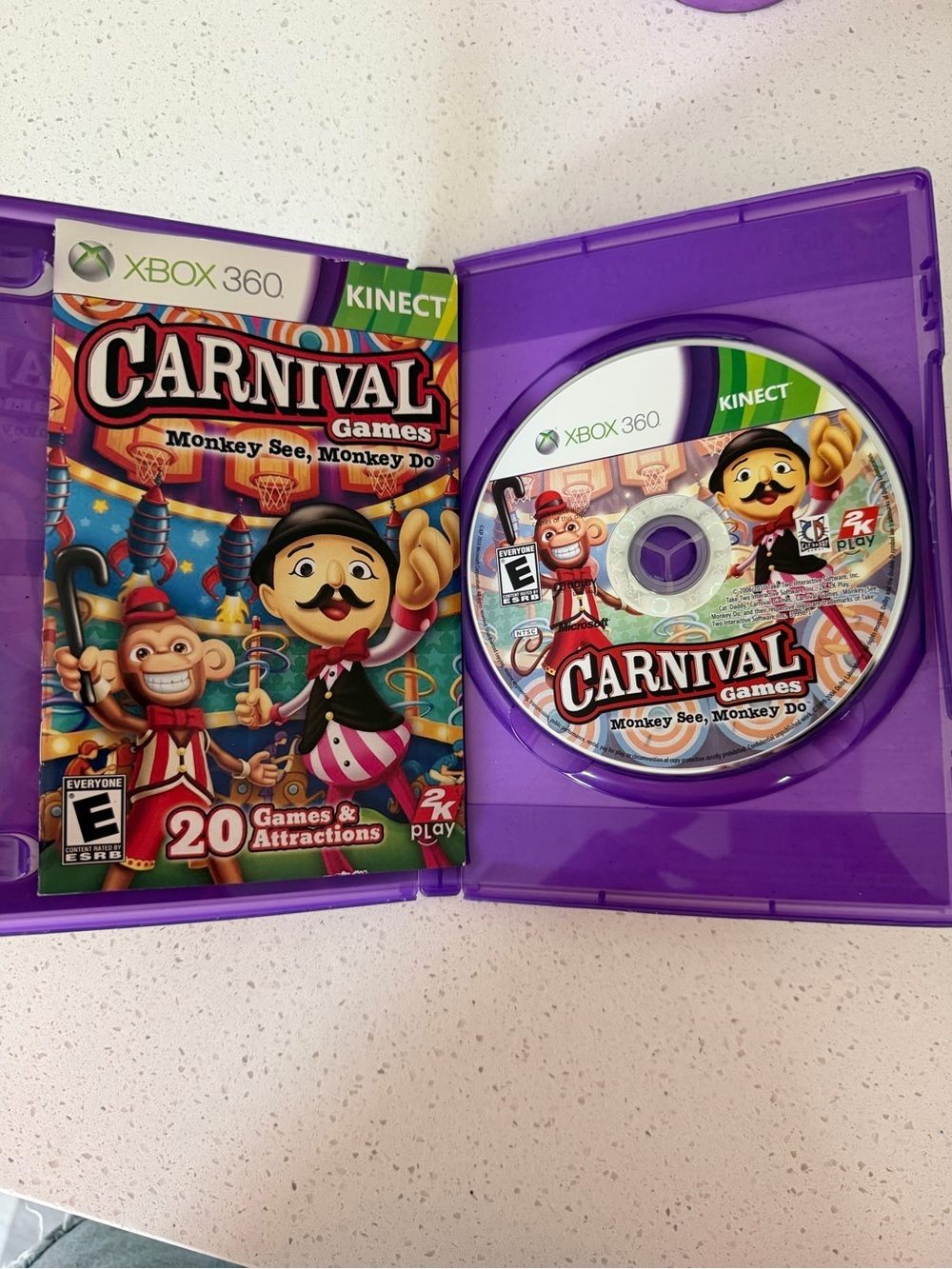 Xbox 360 Kinect Carnival Games - Purple Case - Picture 2 of 3